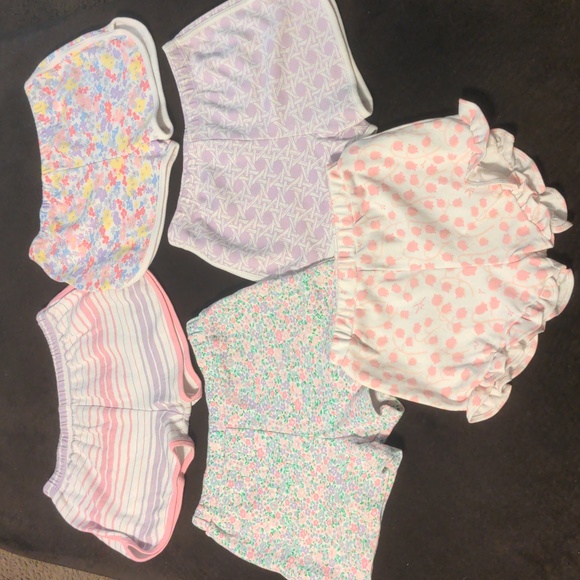 The Beaufort Bonnet Company Other - TBBC Girls Floral & Striped Lot of 5 Pairs of Shorts. Size 6